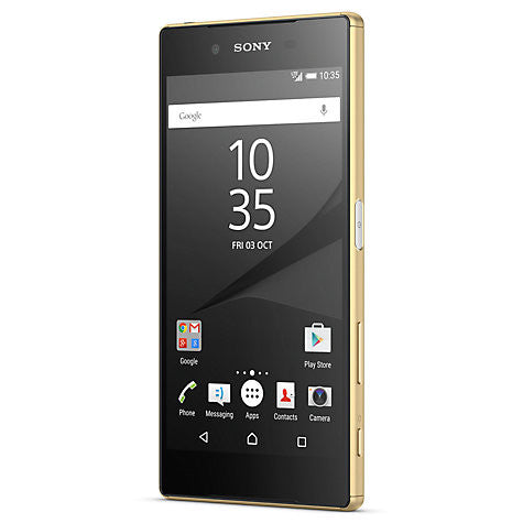 Sony Xperia Z5 Smartphone, Android, 5.2", 4G LTE, SIM Free, 32GB, Gold