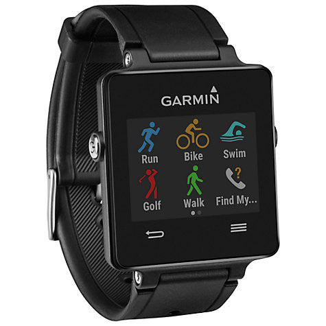 Montre intelligente GPS et moniteur de fréquence cardiaque Garmin Vivoactive, noir
