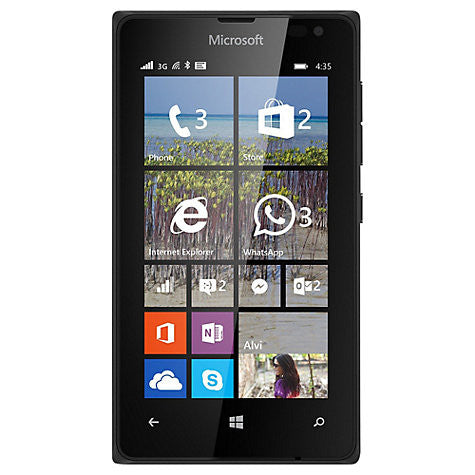 Smartphone Microsoft Lumia 435, Windows Mobile, 4", 3G, sans SIM, 8 Go, noir + Juice Cube, chargeur mobile d'urgence, vert
