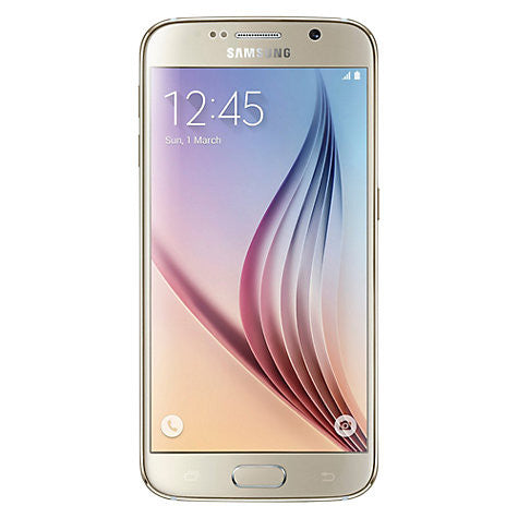 Samsung Galaxy S6 Smartphone, Android, 5.1", 4G LTE, SIM Free, 32GB, Gold