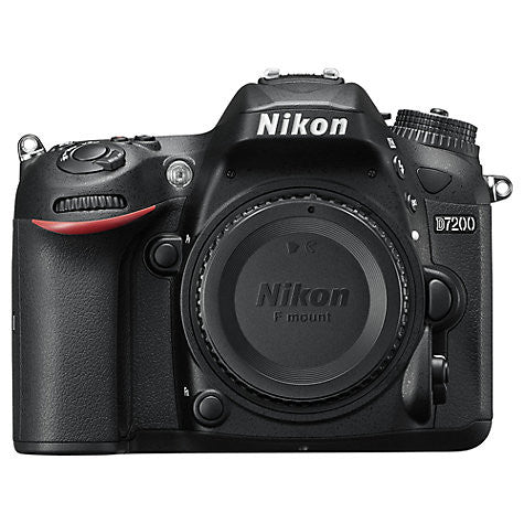 Nikon D7200 DSLR Camera, 24.2 MP, HD 1080p, Built-in Wi-Fi, NFC, 3" LCD Screen, Body Only